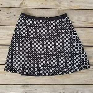 Mini a-line Skirt polka dot Print retro lined